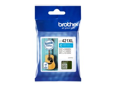 Brother LC421XLC Ink Cartridge, Cyan, Brother LC421XLC, Ink cartridge, Cyan