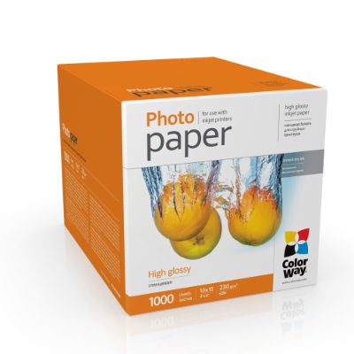 ColorWay Photo Paper, 1000 sheets, High Glossy, 230 g/m², 10x15