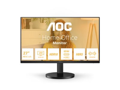 U27B3CF, 27 ", IPS, 60 Hz, 4 ms, 3840 x 2160 pixels, 350 cd/m², HDMI ports quantity 1