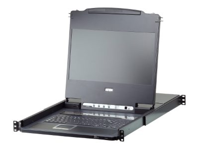 Aten CL6708MW  8-Port USB DVI Single Rail WideScreen LCD KVM Switch, Aten, KVM over IP Switch with Daisy-Chain Port and USB Peripheral Support, CL6708MW