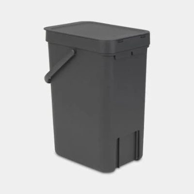 BRABANTIA atkritumu tvertne Sort & Go, 12 l, grey