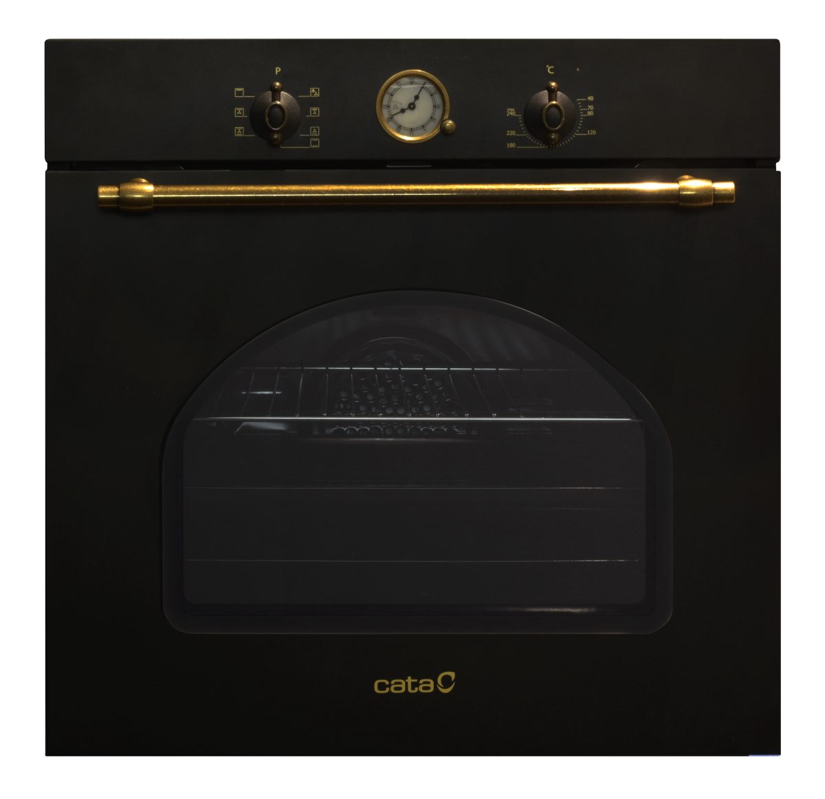 Oven, MRA 7108 BK, 60 L, Multifunctional, Manual, Knobs, Convection, Height 59.5 cm, Width 59.5 cm, Black Glass