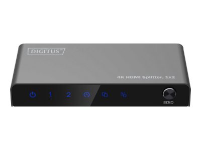 Digitus 4K HDMI Splitter, 1x2, DS-55336, Black