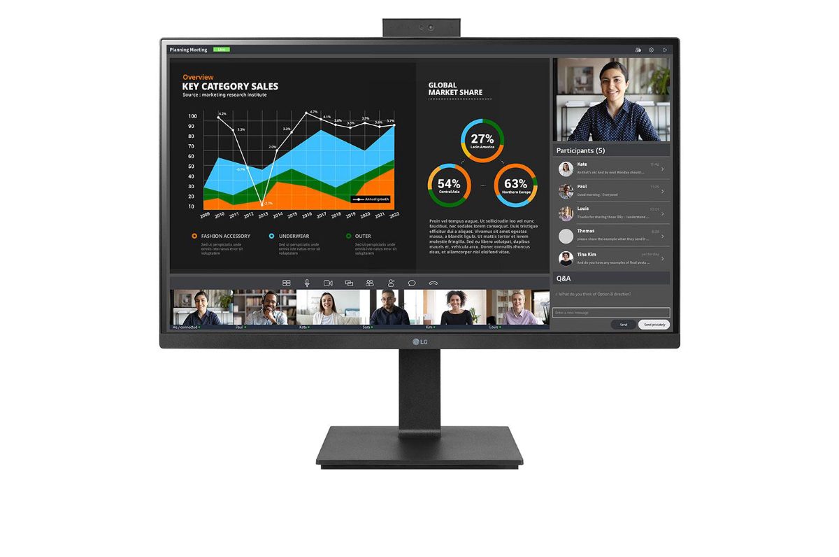 LCD Monitor, LG, 27", Panel IPS, 2560x1440, 16:9, 5 ms, Speakers, Swivel, Pivot, Height adjustable, Tilt, Colour Black, 27BQ75QC-B