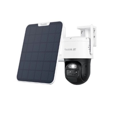 Reolink 4K Dual-Lens Wi-Fi 6 Battery-Powered Security Camera withSolar Panel 2, Trackmix Series B770, PTZ, 2.8mm/F1.6, H.264/H.265, Micro SD, Max. 256 GB