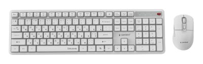 KEYBOARD +MOUSE WRL CYRILLIC/WHT KBS-WMS-01-W-CYRL GEMBIRD