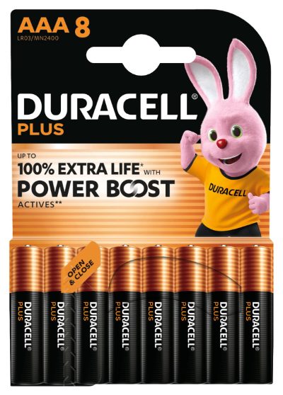Duracell Plus Boost MN2400 BL8, AAA, 8 pc(s)
