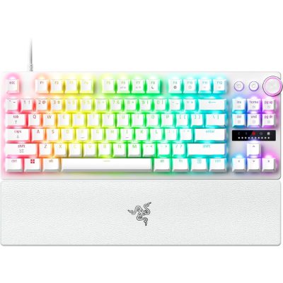 Razer Huntsman V3 Pro Tenkeyless 8KHz, Gaming keyboard, Wired, US, Razer Analog Optical Switch Gen-2, White