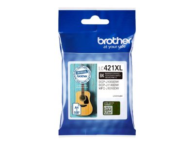 Brother LC421XLBK Ink Cartridge, Black, Brother Brother LC, LC421XLBK, Brother LC421XLBK - High Yield - black - original - ink cartridge, Ink cartridge, Black