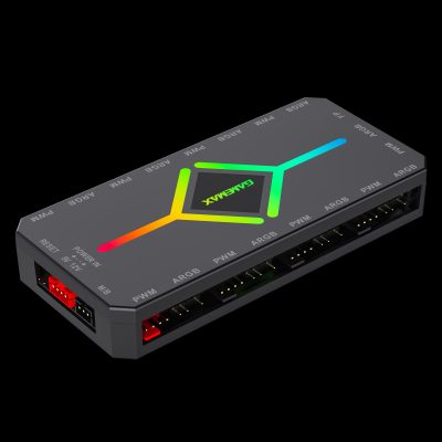 V4.0 ARGB PWM HUB BK, Hub for Gaming Chassis