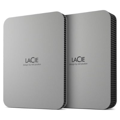 External HDD, LACIE, Mobile Drive, 5TB, USB-C, Colour Silver, STLP5000400