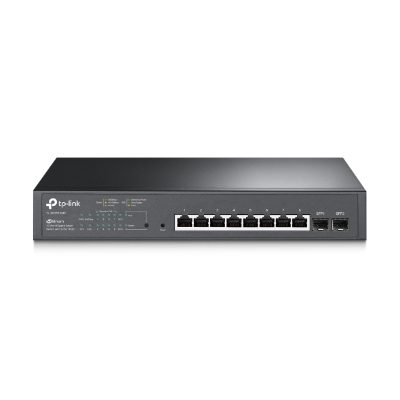 JetStream 10-Port Gigabit Smart PoE Switch, TL-SG2210MP, Managed L2, Rackmountable, SFP ports quantity 2, PoE+ ports quantity 8, Power supply type Single