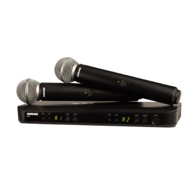 Wireless Dual Vocal System with two SM58, BLX288E/SM58, Black, Yes, Wireless connection