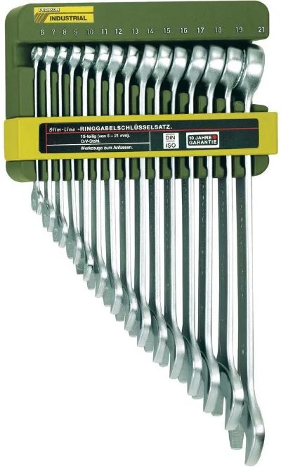 Combination Wrench Set, 6-21mm