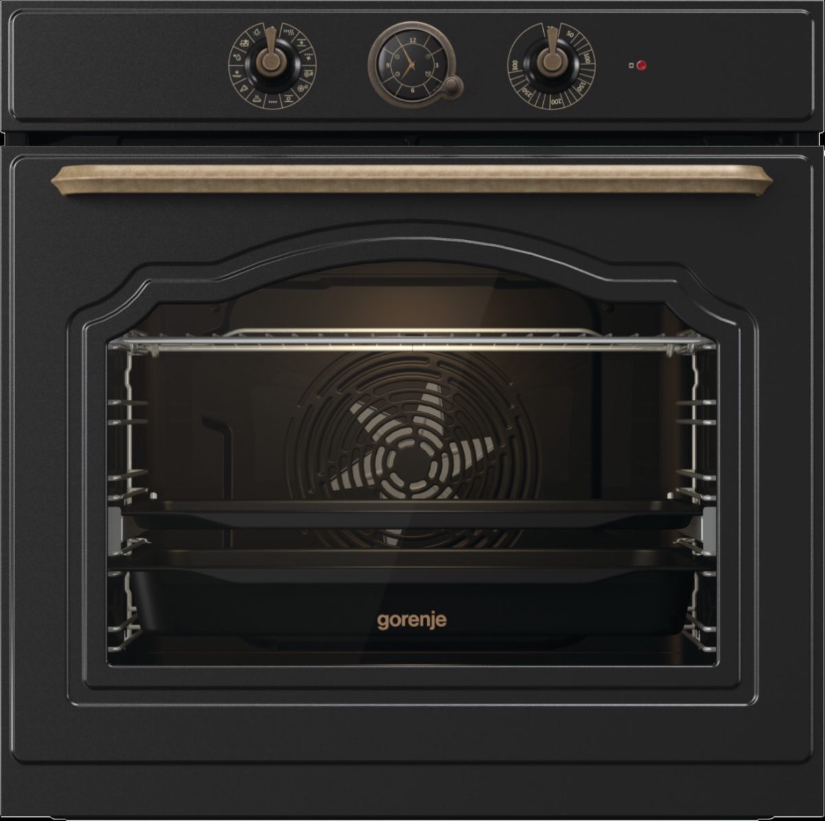 Oven, BOS67371CLB, 77 L, Multifunctional, EcoClean, Mechanical control, Steam function, Convection, Height 59.5 cm, Width 59.5 cm, Black