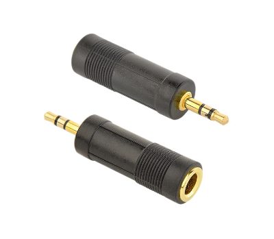 Cablexpert 6.35 mm female to 3.5 mm male audio adapter, A-6.35F-3.5M