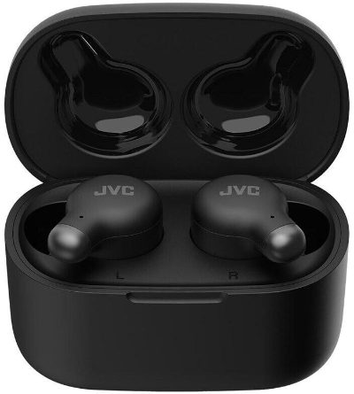 JVC bezvadu austiņas ar trokšņu slāpēšanu, melnas