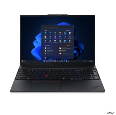 Lenovo ThinkPad E16 G4 AMD, Black, 16 ", IPS, WUXGA, 1920 x 1200 pixels, Anti-glare, AMD Ryzen AI 5, 330, 16 GB, SODIMM DDR5, Solid-state drive capacity 512 GB, AMD Radeon 820M Graphics, Windows 11 Pro, 802.11be, Bluetooth version 5.4, Keyboard language English, Keyboard backlit, Warranty 36 month(s), Battery warranty 12 month(s)