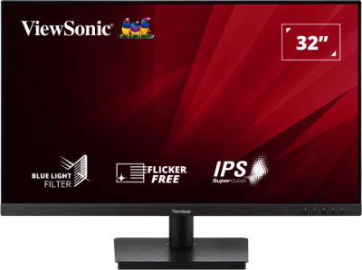 LCD Monitor, VIEWSONIC, VA3209-2K-MHD, 31.5", Panel IPS, 2560x1440, 16:9, 75hz, 4 ms, Speakers, Tilt