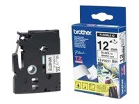 TZe-FX231 Flexible ID Laminated Tape, Black on White, TZe, 8 m, 1.2 cm