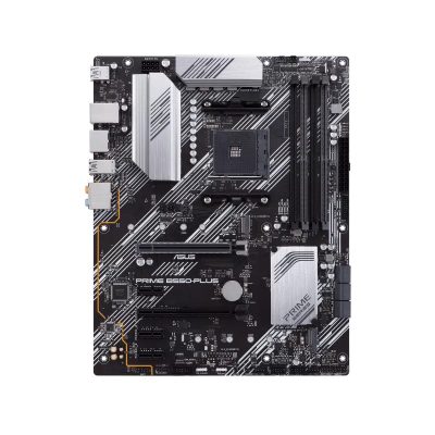 PRIME B550-PLUS, Processor family AMD, Processor socket AM4, DDR4 DIMM, Memory slots 4, Supported hard disk drive interfaces 	SATA, M.2, Number of SATA connectors 6, Chipset AMD B550, ATX