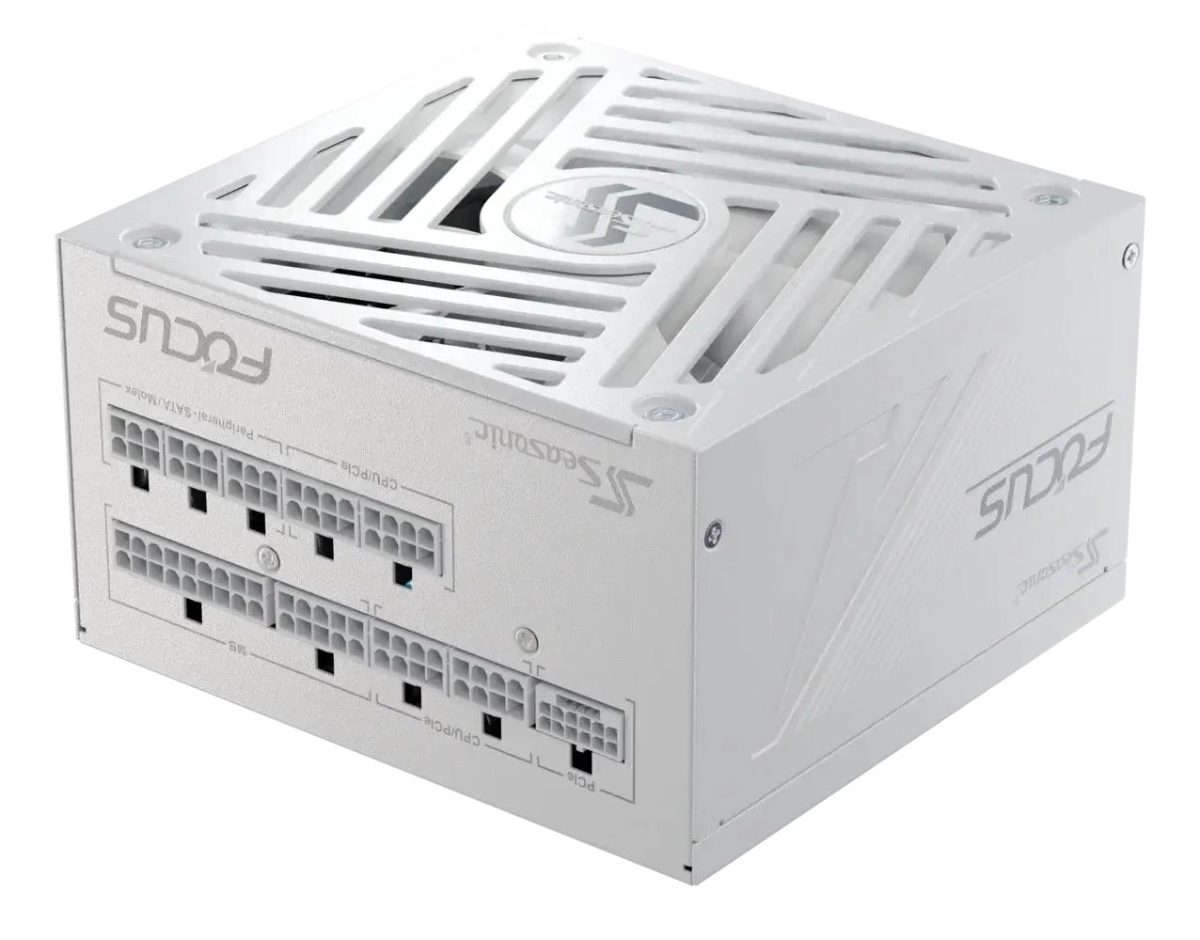 Power Supply, SEASONIC, FOCUS GX White ATX 3 (2024), 750 Watts, Efficiency 80 PLUS GOLD, MTBF 100000 hours, FOCUS-GX-750-V4-WHITE