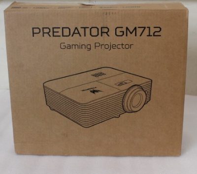 Acer PREDATOR GM712 Projector, DLP, 4K UHD, 4000lm, 20000/1, HDMI, Black, SALE OUT. Acer, PREDATOR GM712, 4K UHD (3840 x 2160), 3600 ANSI lumens, Black