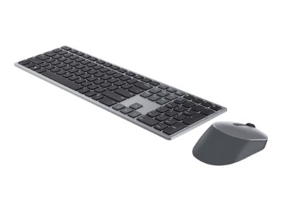 Premier Multi-Device Keyboard and Mouse, KM7321W, Keyboard and Mouse Set, Wireless, Batteries included, Wireless connection, US, Titan grey