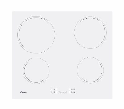 Hob, CH64CCW, Vitroceramic, Number of burners/cooking zones 4, Touch, White