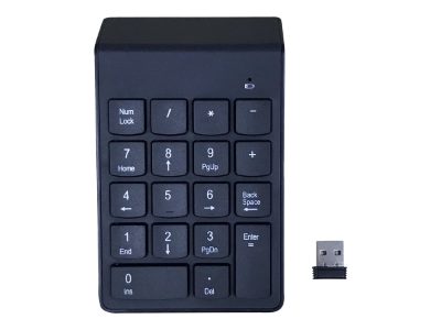 Numeric keypad, KPD-W-02, Wireless, N/A, Black