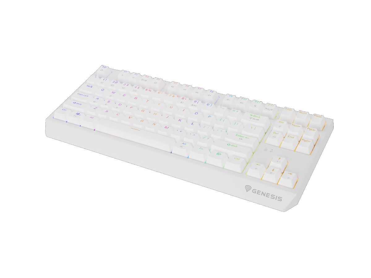 THOR 230, Mechanical Gaming Keyboard, Wireless, US, Outemu Red, White