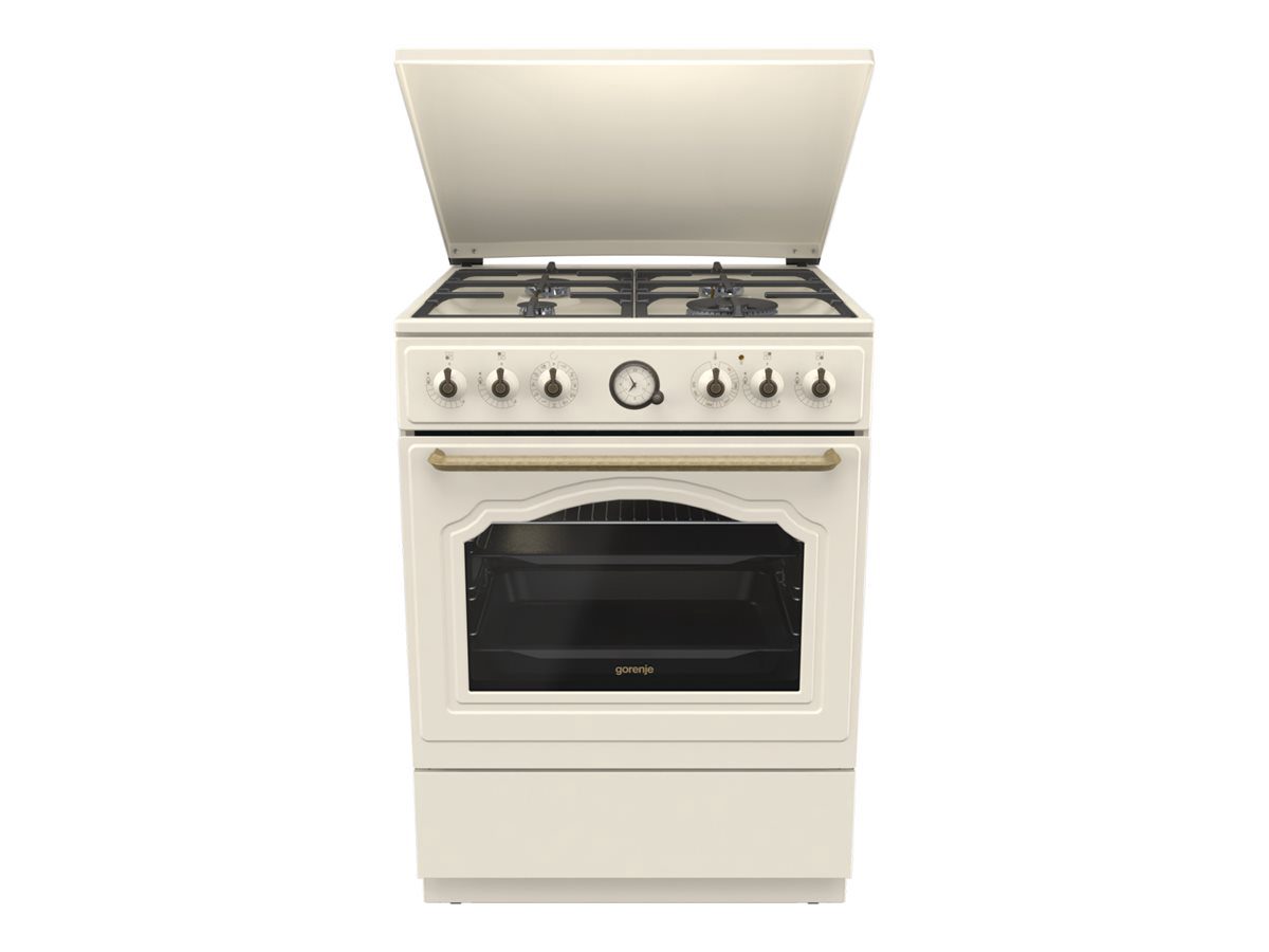 Gorenje Cooker, GKS6C71CLI, Hob type Gas, Oven type Electric, Gold, Width 60 cm, Depth 60 cm, 71 L