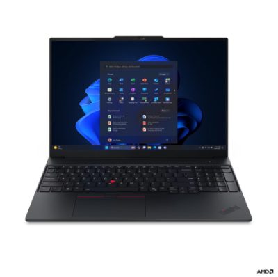 Lenovo ThinkPad E16 G4 AMD, Black, 16 ", IPS, WUXGA, 1920 x 1200 pixels, Anti-glare, AMD Ryzen AI 5, 330, 16 GB, SODIMM DDR5, Solid-state drive capacity 512 GB, AMD Radeon 820M Graphics, Windows 11 Pro, 802.11be, Bluetooth version 5.4, Keyboard language Nordic, Keyboard backlit, Warranty 36 month(s), Battery warranty 12 month(s)