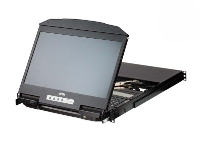 Aten CL3884NW-ATA-AG 4-Port USB HDMI Multi-View Dual Rail WideScreen LCD KVM Switch, Aten, 4-Port USB HDMI Multi-View Dual Rail WideScreen LCD KVM Switch, CL3884NW