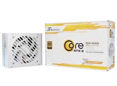Power Supply, SEASONIC, CORE GX White, ATX, 850 W, SRP-CGX851-A5A32SF-W