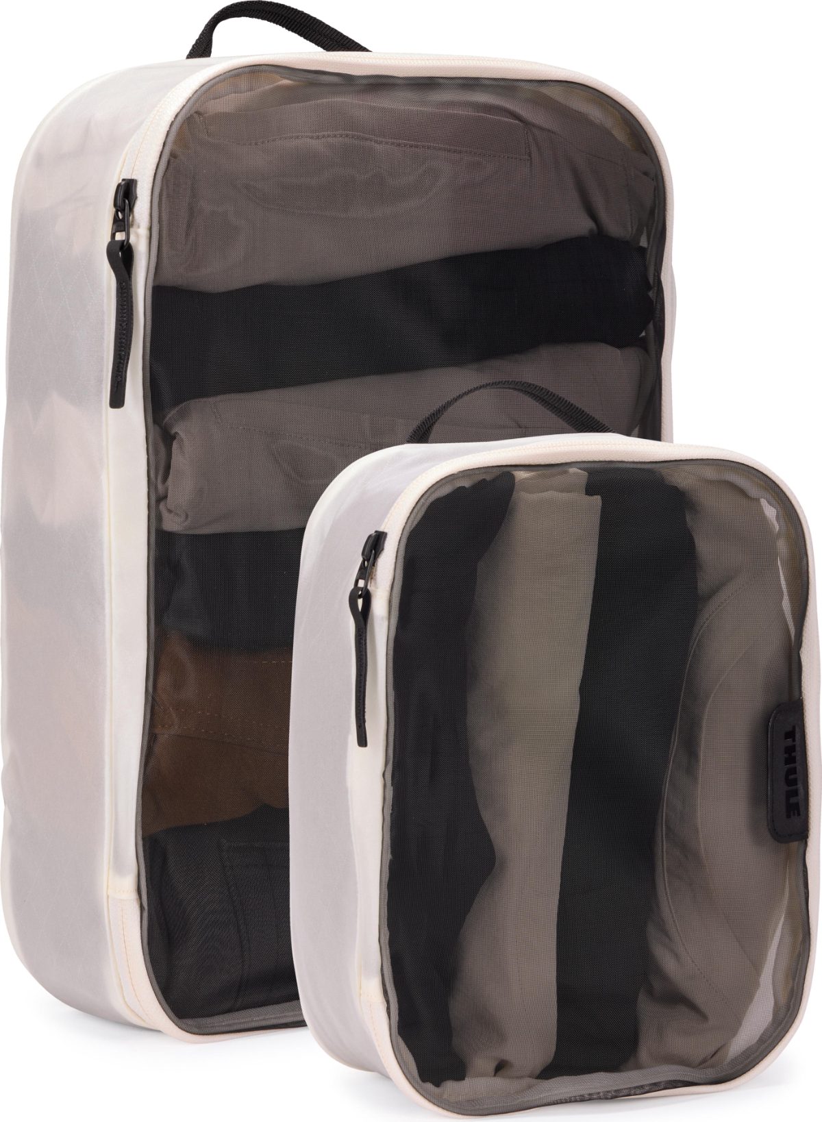Packing Cube Set, 1x Medium, 1x Small, Packing Cube, White