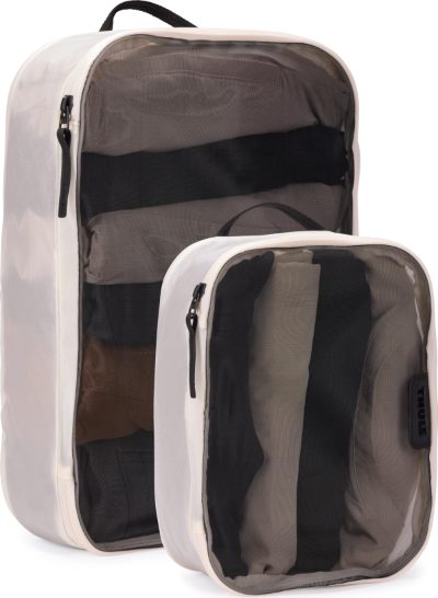 Packing Cube Set, 1x Medium, 1x Small, Packing Cube, White