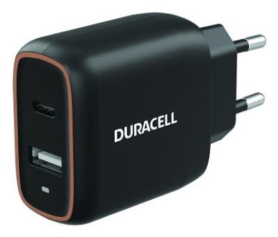 MOBILE CHARGER WALL 20W/BLACK DRACUSB19-EU DURACELL