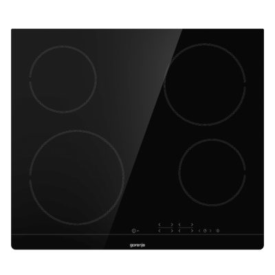 Hob, ECT641BSC, Vitroceramic, Number of burners/cooking zones 4, Touch, Timer, Black, Display