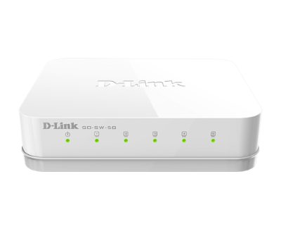 Switch, GO-SW-5G/E, Unmanaged, Desktop, Gigabit Ethernet (copper) ports quantity 5, Power supply type External