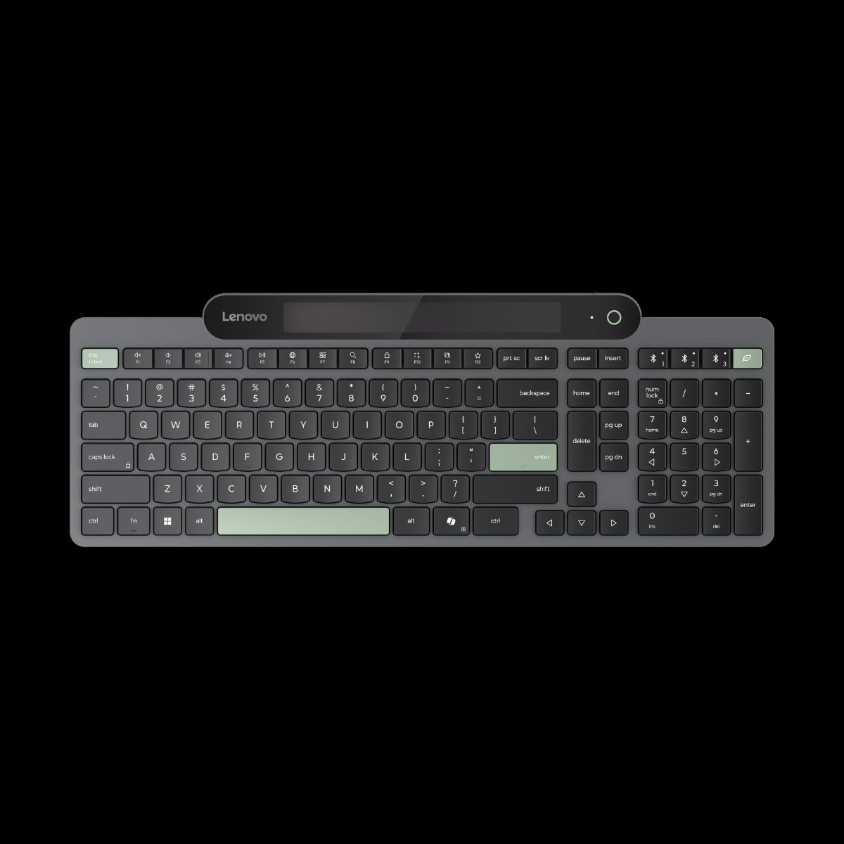 Self-Charging, Keyboard, Bluetooth, Estonian, Black