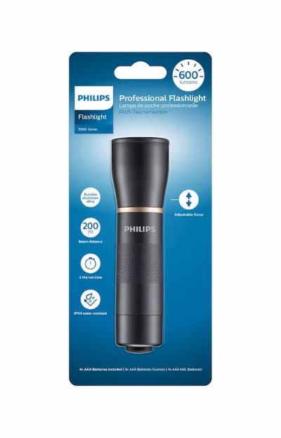 PHILIPS LED lukturis, melns