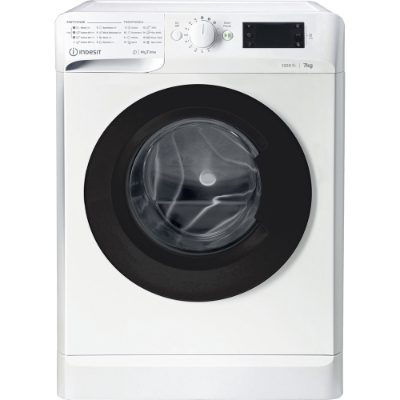 Washing machine, MTWE 71252 WK EE, Energy efficiency class E, Front loading, Washing capacity 7 kg, 1200 RPM, Depth 54 cm, Width 59.5 cm, Display, Big Digit, White