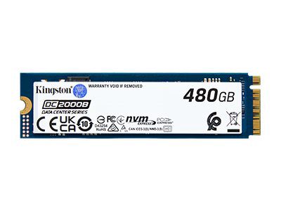 Kingston SSD, DC2000B, 480 GB, SSD form factor M.2 2280, Solid-state drive interface PCIe NVMe Gen 4.0 (x4), Read speed 7000 MB/s, Write speed 800 MB/s