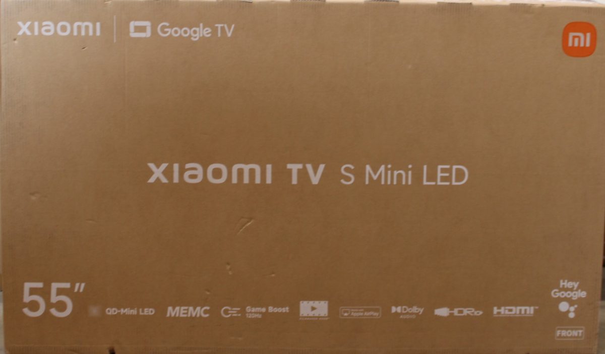 Xiaomi TV S Mini LED 55 2026, SALE OUT. Xiaomi S Mini LED 2026, 55, Smart TV, Google TV, 4K UHD, Dark Grey, DAMAGED PACKAGING, SCRATCHED BODY (BACK, LEFT SIDE)