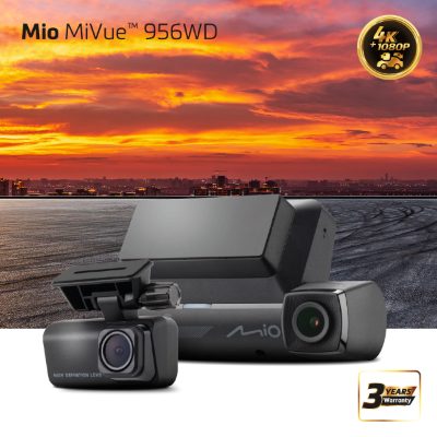 Mio MiVue 956WD Dash Cam, GPS, Wi-Fi