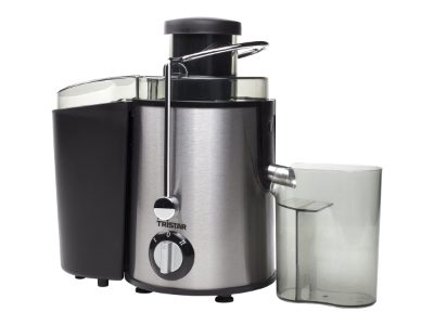 Juicer, Tristar, SC-2284, Type Centrifugal juicer, Black/Stainless steel, 400 W, Number of speeds 2