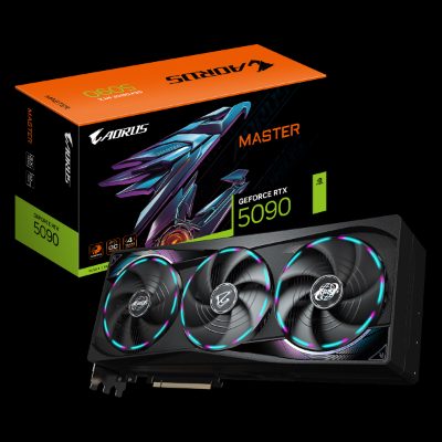 Gigabyte AORUS GeForce RTX 5090 MASTER 32G, NVIDIA, 32 GB, GeForce RTX 5090, GDDR7, HDMI ports quantity 1, PCI-E 5.0