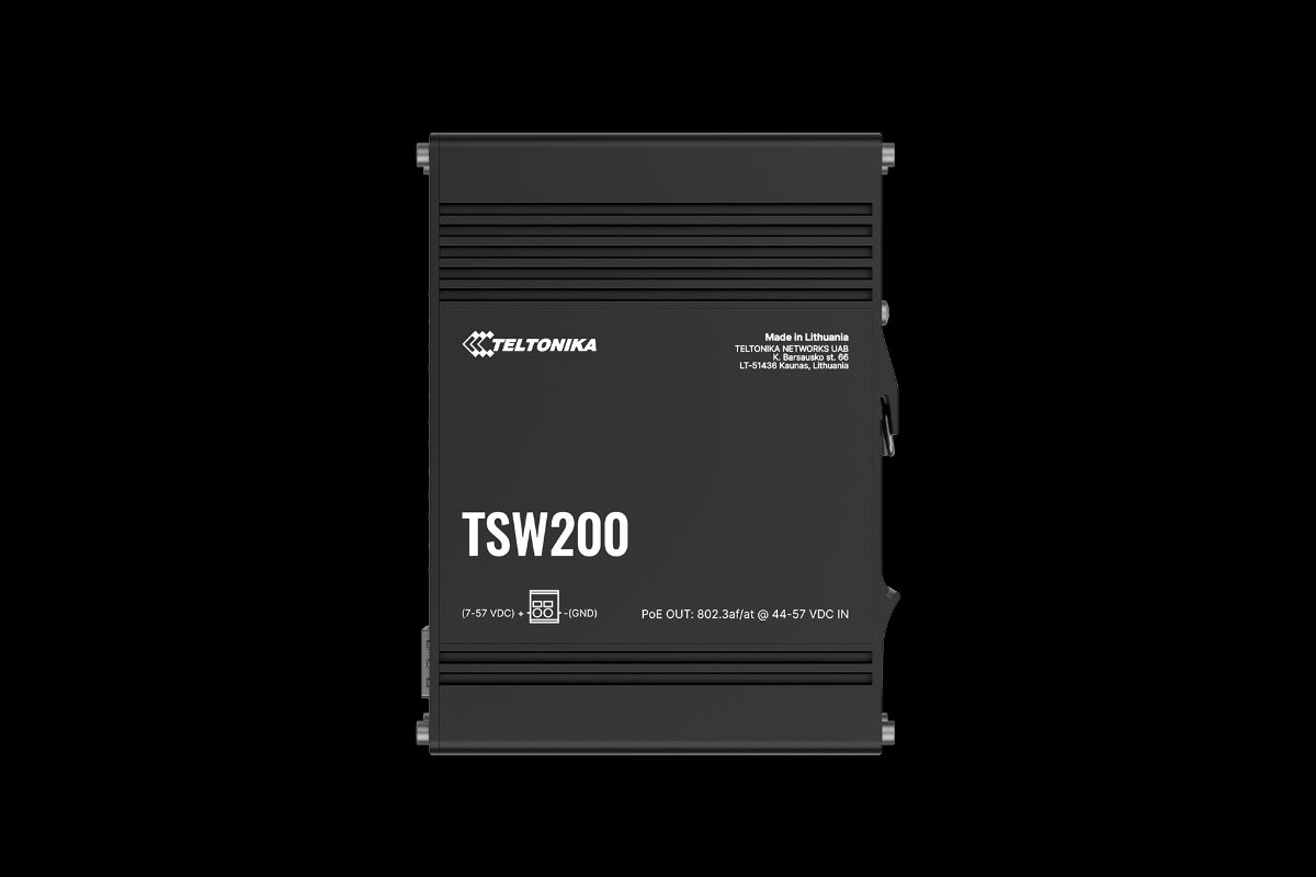 TSW200, Industrial POE+ Ethernet Switch, DIN rail mountable, SFP ports quantity 2, PoE+ ports quantity 8