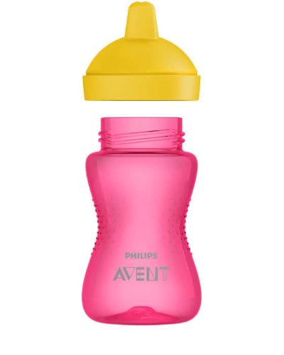 Philips Avent My Grippy mācību krūzīte ar cietu snīpi 300ml, 18M+, rozā